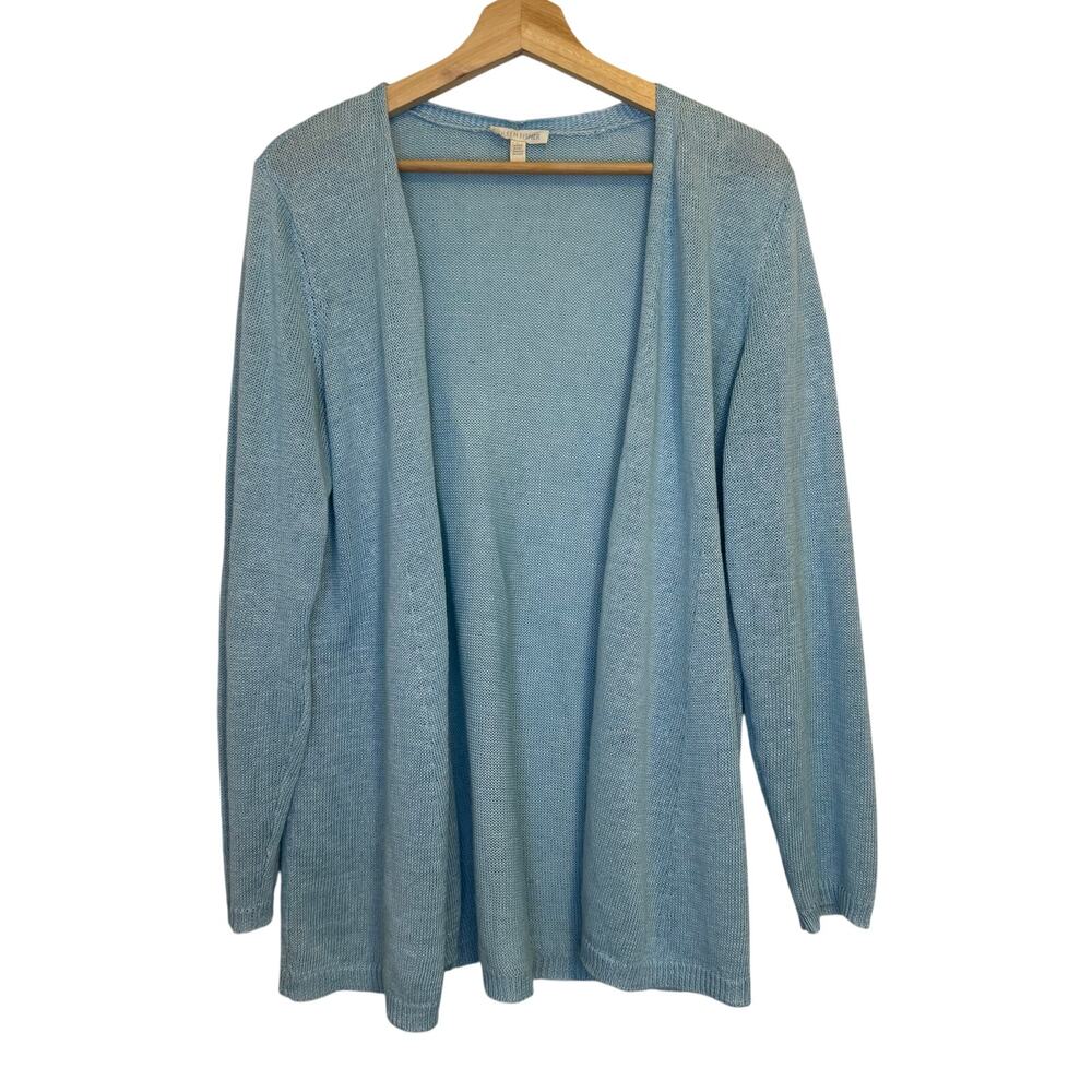 Eileen Fisher 100% Linen Open Cardigan size Medium
